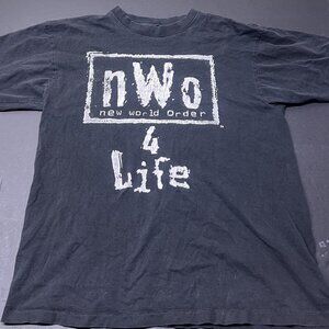 Vintage NWO 4 Life Wrestling T Shirt Size Large